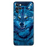 Senada Omix X700 İle Uyumlu Kılıf Silikon Moderna Desenli Mavi Çizim Kurt