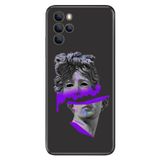 Senada Omix X700 İle Uyumlu Kılıf Silikon Moderna Desenli Mor Heykel