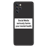 Senada Omix X700 İle Uyumlu Kılıf Silikon Moderna Desenli Social Media