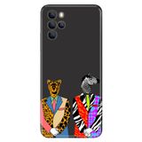 Senada Omix X700 İle Uyumlu Kılıf Silikon Moderna Desenli Zebra Kaplan Retro