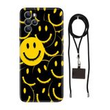 Senada Omix X700 ile Uyumlu Kılıf Smile Yellow Silikon İpli Boyun Askı Aparatı