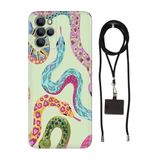 Senada Omix X700 ile Uyumlu Kılıf Snakes Silikon İpli Boyun Askı Aparatı