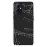 Senada Oneplus 9 ile Uyumlu Kılıf Modern Tasarım Silikon Desenli Cetvel