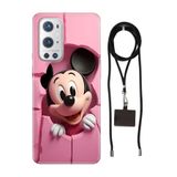 Senada Oneplus 9 Pro ile Uyumlu Kılıf 05Mickey/74111 Desenli Silikon İpli Boyun Askı Aparatı