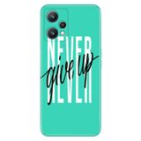 Senada Oneplus 9 Pro ile Uyumlu Kılıf Baskılı Resimli Desenli Silikon Asla Pes Etme