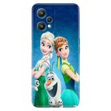 Senada Oneplus 9 Pro ile Uyumlu Kılıf Baskılı Resimli Desenli Silikon ElsaAnnaOlaf