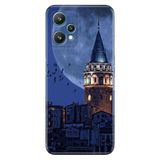 Senada Oneplus 9 Pro ile Uyumlu Kılıf Baskılı Resimli Desenli Silikon Galata Moon