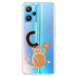 Senada Oneplus 9 Pro ile Uyumlu Kılıf Baskılı Resimli Desenli Silikon Kedili Ç Harfi