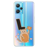 Senada Oneplus 9 Pro ile Uyumlu Kılıf Baskılı Resimli Desenli Silikon Kedili L Harfi