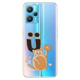 Senada Oneplus 9 Pro ile Uyumlu Kılıf Baskılı Resimli Desenli Silikon Kedili Ü Harfi