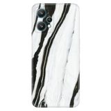 Senada Oneplus 9 Pro ile Uyumlu Kılıf Baskılı Resimli Desenli Silikon Siyah Beyaz Mermer