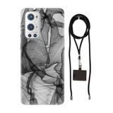 Senada Oneplus 9 Pro ile Uyumlu Kılıf Black Art Desenli Silikon İpli Boyun Askı Aparatı