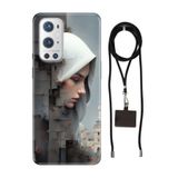 Senada Oneplus 9 Pro ile Uyumlu Kılıf Fantastik Desenli Silikon İpli Boyun Askı Aparatı