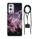Senada Oneplus 9 Pro ile Uyumlu Kılıf Gezegenler Desenli Silikon İpli Boyun Askı Aparatı