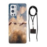 Senada Oneplus 9 Pro ile Uyumlu Kılıf Goddess Desenli Silikon İpli Boyun Askı Aparatı
