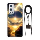 Senada Oneplus 9 Pro ile Uyumlu Kılıf Güneşin Dansı Desenli Silikon İpli Boyun Askı Aparatı