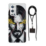 Senada Oneplus 9 Pro ile Uyumlu Kılıf John Desenli Silikon İpli Boyun Askı Aparatı