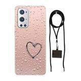 Senada Oneplus 9 Pro ile Uyumlu Kılıf Kalbim Desenli Silikon İpli Boyun Askı Aparatı