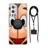 Senada Oneplus 9 Pro ile Uyumlu Kılıf LC 05Mickey/74111 Desenli Silikon İpli Boyun Askı Aparatı