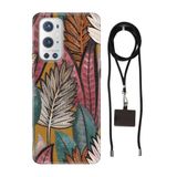 Senada Oneplus 9 Pro ile Uyumlu Kılıf Matte Desenli Silikon İpli Boyun Askı Aparatı