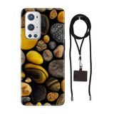 Senada Oneplus 9 Pro ile Uyumlu Kılıf Renkli Taşlar Desenli Silikon İpli Boyun Askı Aparatı