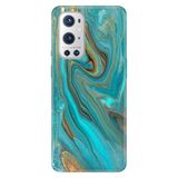 Senada Oneplus 9 Pro ile Uyumlu Kılıf Resimli Desenli Silikon Liquid Mermer