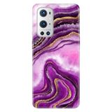 Senada Oneplus 9 Pro ile Uyumlu Kılıf Resimli Desenli Silikon Pembe Ametist