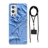 Senada Oneplus 9 Pro ile Uyumlu Kılıf Sanatsal Desenli Silikon İpli Boyun Askı Aparatı