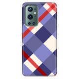 Senada Oneplus 9 Pro İle Uyumlu Kılıf Silikon Desenli Tam Koruma Resimli Kapak Mavi Ekose
