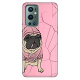 Senada Oneplus 9 Pro ile Uyumlu Kılıf Silikon Süslü Tarz Pug
