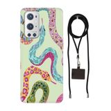 Senada Oneplus 9 Pro ile Uyumlu Kılıf Snakes Desenli Silikon İpli Boyun Askı Aparatı