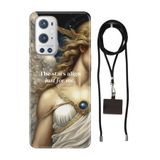 Senada Oneplus 9 Pro ile Uyumlu Kılıf Stars Desenli Silikon İpli Boyun Askı Aparatı