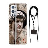Senada Oneplus 9 Pro ile Uyumlu Kılıf Tanrıça Desenli Silikon İpli Boyun Askı Aparatı