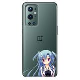 Senada Oneplus 9 Pro ile Uyumlu Kılıf Tio Serisi Resimli Silikon Mavi Anime Kız