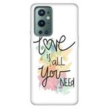 Senada Oneplus 9 Pro ile Uyumlu Kılıf Tioserisi Resimli Silikon Love Is All