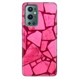Senada Oneplus 9 Pro ile Uyumlu Kılıf Tioserisi Resimli Silikon Pembe Beton