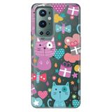 Senada Oneplus 9 Pro ile Uyumlu Kılıf Tioserisi Resimli Silikon Pembe Kedi