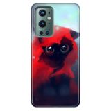 Senada Oneplus 9 Pro ile Uyumlu Kılıf Tioserisi Resimli Silikon Red Cat