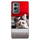 Senada Oneplus 9 Pro ile Uyumlu Kılıf Tioserisi Resimli Silikon Saklambaç Kedi