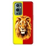 Senada Oneplus 9 Pro ile Uyumlu Kılıf Tioserisi Resimli Silikon Sarı Kırmızı Parçalı Aslan