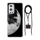 Senada Oneplus 9 Pro ile Uyumlu Kılıf World Desenli Silikon İpli Boyun Askı Aparatı