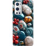 Senada Oneplus 9 Pro Kılıf Desenli Baskılı Tpu Rubber Kapak Çakıl Taşları - 001-Renkli