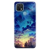 Senada Oppo A15S İle Uyumlu Kılıf Silikon Desenli Tam Koruma Resimli Kapak Cloud City