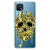 Senada Oppo A15S İle Uyumlu Kılıf Silikon Desenli Tam Koruma Resimli Kapak İskelet Caution