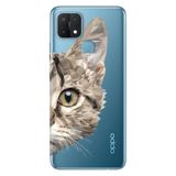 Senada Oppo A15S İle Uyumlu Kılıf Silikon Desenli Tam Koruma Resimli Kapak Kedi Prizma
