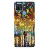Senada Oppo A15S İle Uyumlu Kılıf Silikon Desenli Tam Koruma Resimli Kapak Romantizm