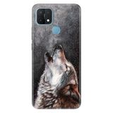 Senada Oppo A15S İle Uyumlu Kılıf Silikon Desenli Tam Koruma Resimli Kapak Vahşi Kurt
