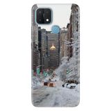 Senada Oppo A15S İle Uyumlu Kılıf Silikon Desenli Tam Koruma Resimli Kapak Winter New York