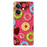 Senada Oppo A3 4G İle Uyumlu Kılıf Desenli Tpu Silikon Donut