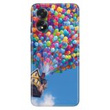 Senada Oppo A38 İle Uyumlu Kılıf Telefon İle Uyumlu Kılıfı Oppoa38 Baskılı Balonlu Ev